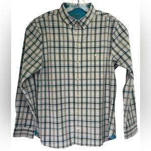 Avid Mens Sz Medium Multicolored Plaid Fishing Shirt‎ (AA28)